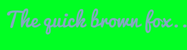 Image with Font Color 85A7C2 and Background Color 00FF23